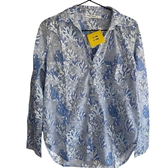 New!‎ Roller Rabbit Guy Button Down Cotton Printed Shirt - Picture 1 of 11